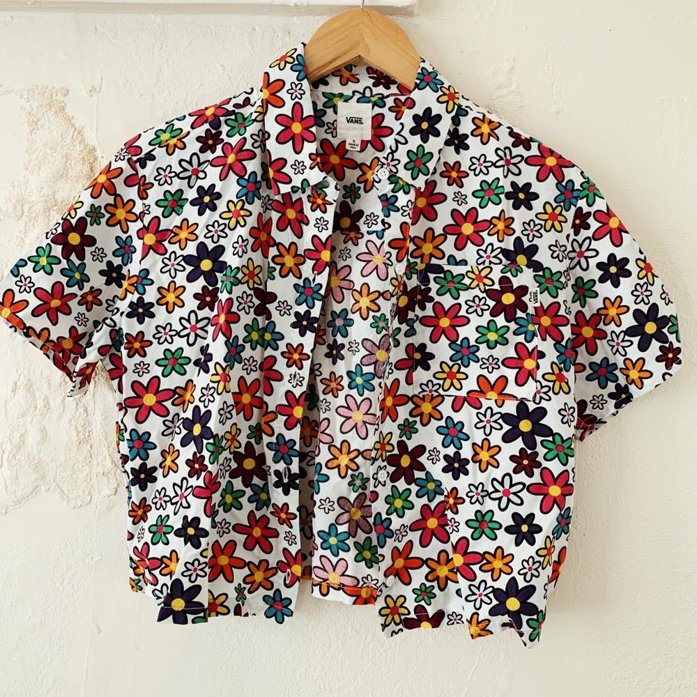 Floral Vans Button Up